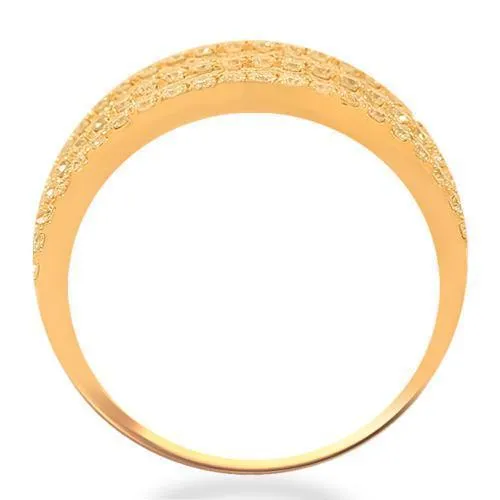 14K Solid Rose Gold Womens Diamond Cocktail Ring 2.08 Ctw