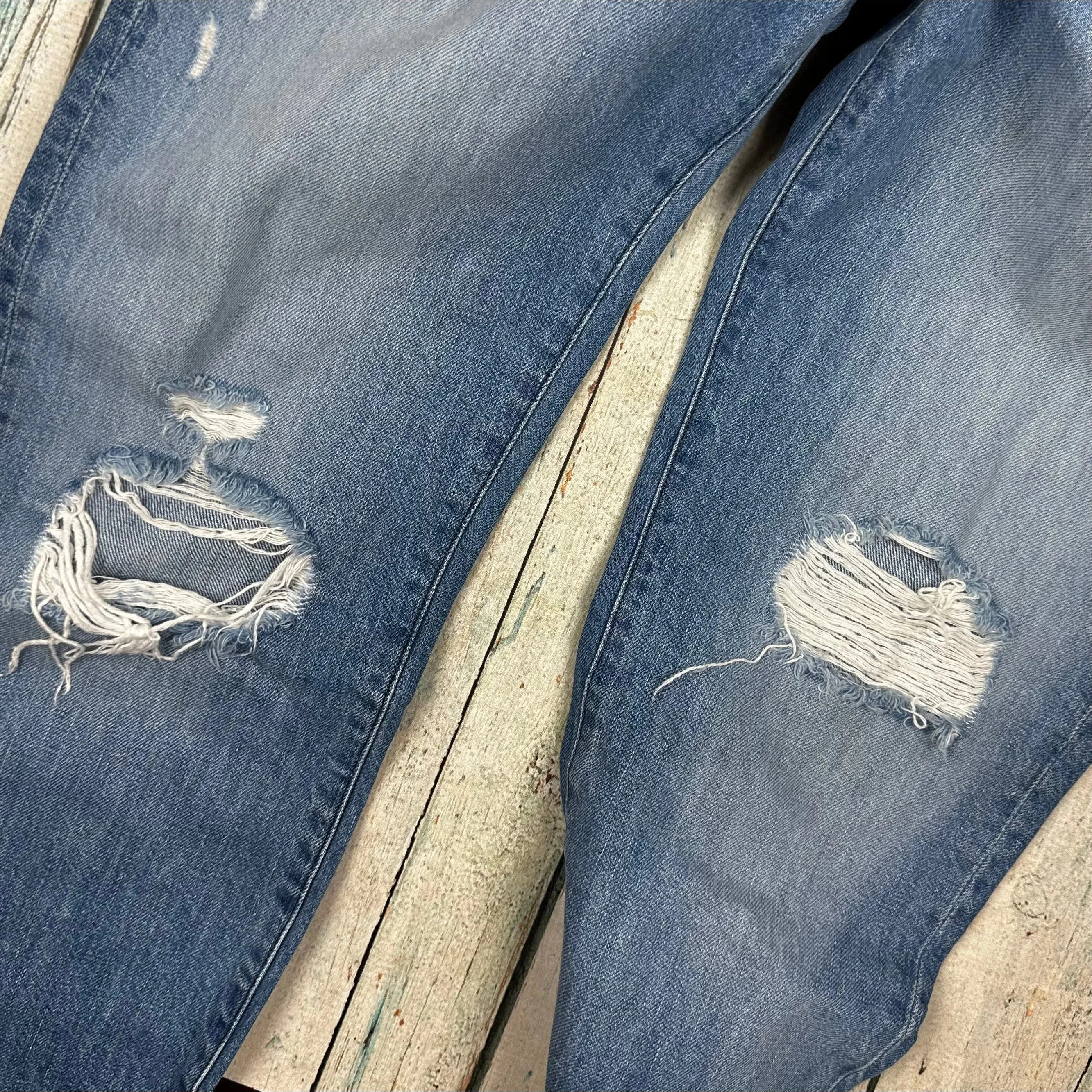 3x1 - Stunning USA Made Fringed Crop 'Mazzy' Jeans  -Size 27