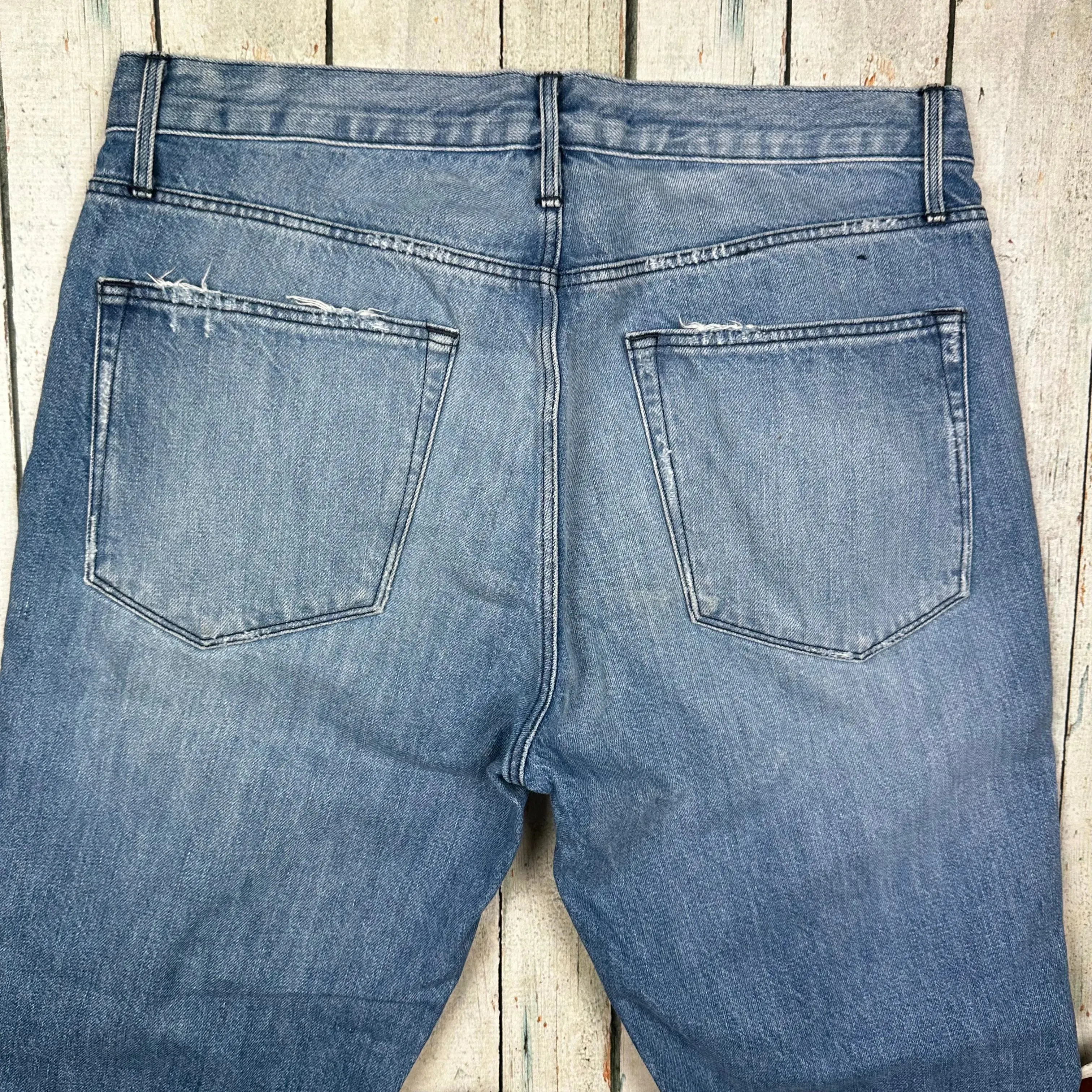 3x1 - Stunning USA Made Fringed Crop 'Mazzy' Jeans  -Size 27