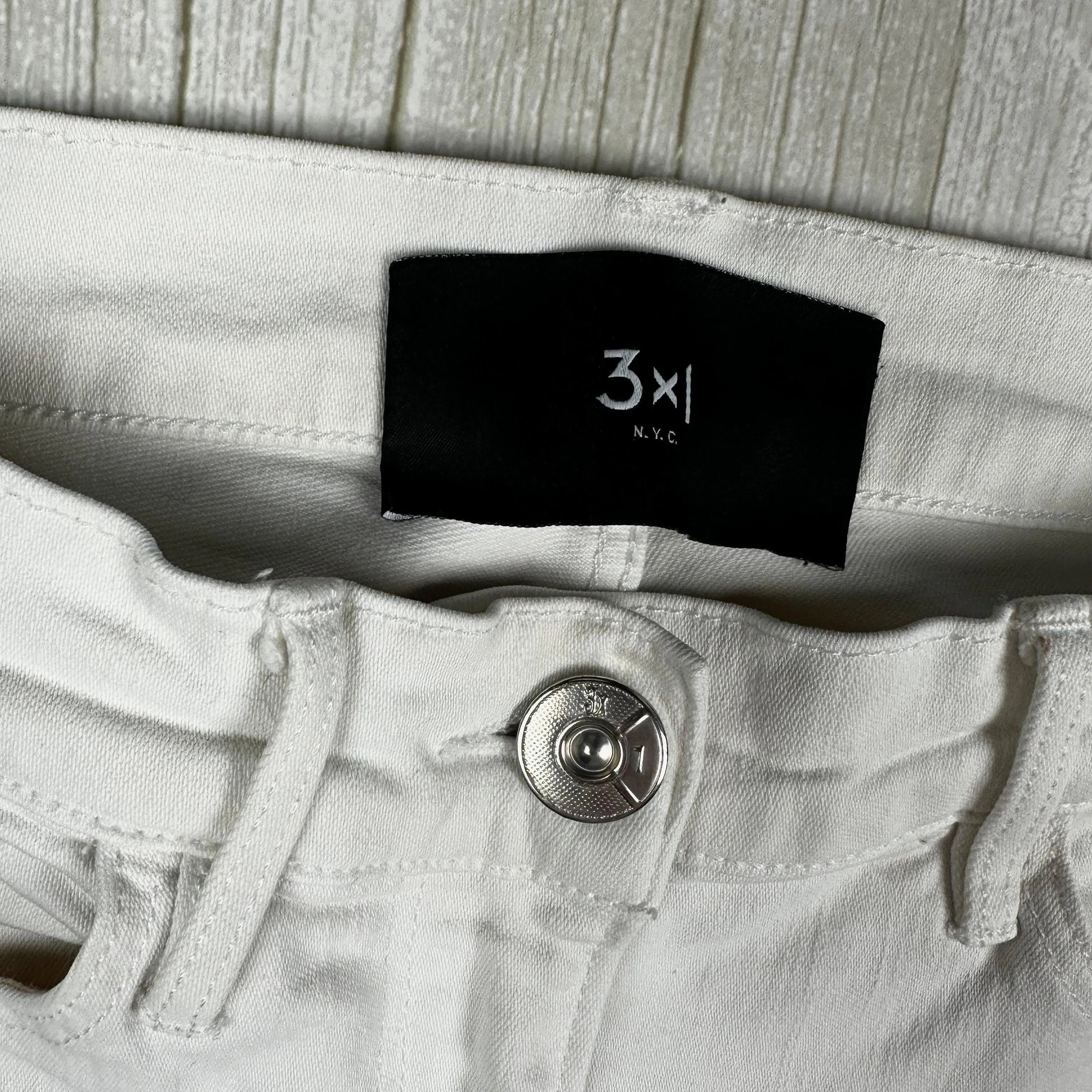 3x1 - Stunning USA Made Slim Raw Hem Jeans  -Size 27