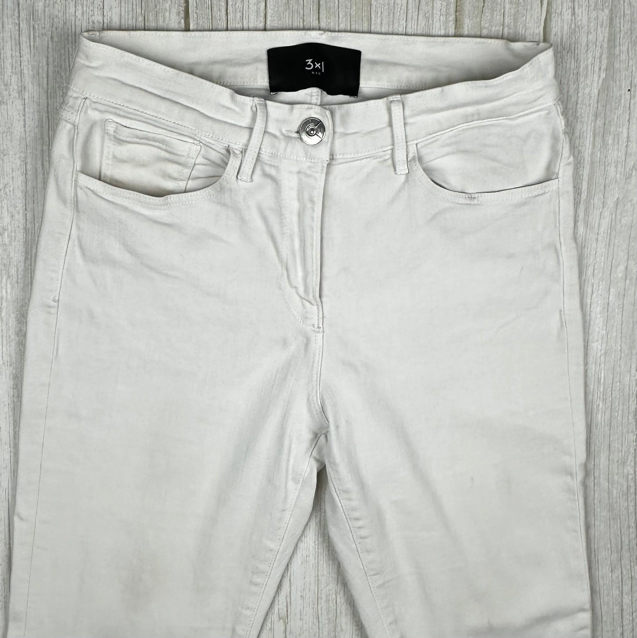 3x1 - Stunning USA Made Slim Raw Hem Jeans  -Size 27