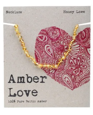 Amber Love Children's Necklace 100% Baltic Amber Honey 33cm