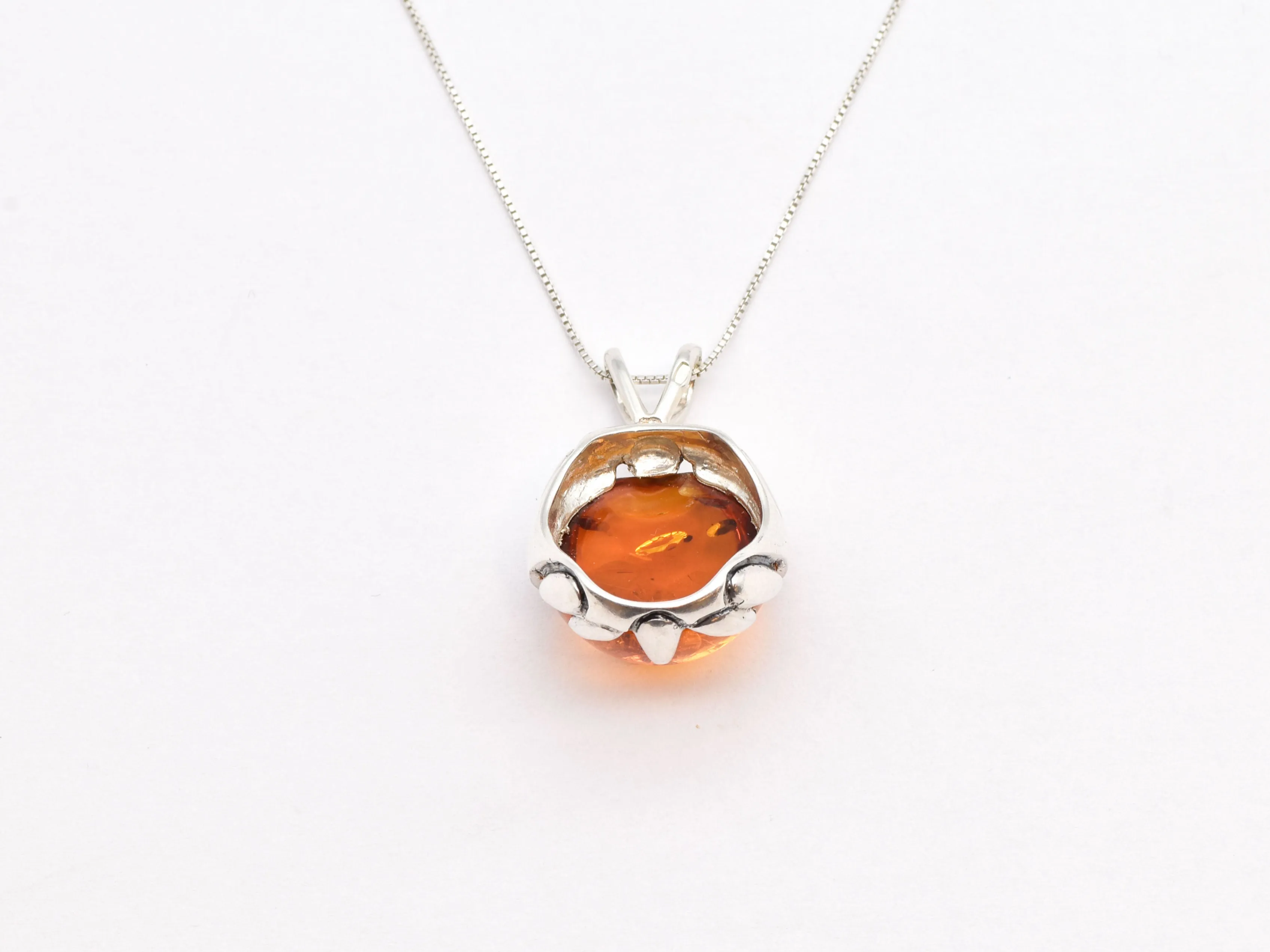 Amber Necklace - Boho Amber Necklace - Amber Statement Necklace