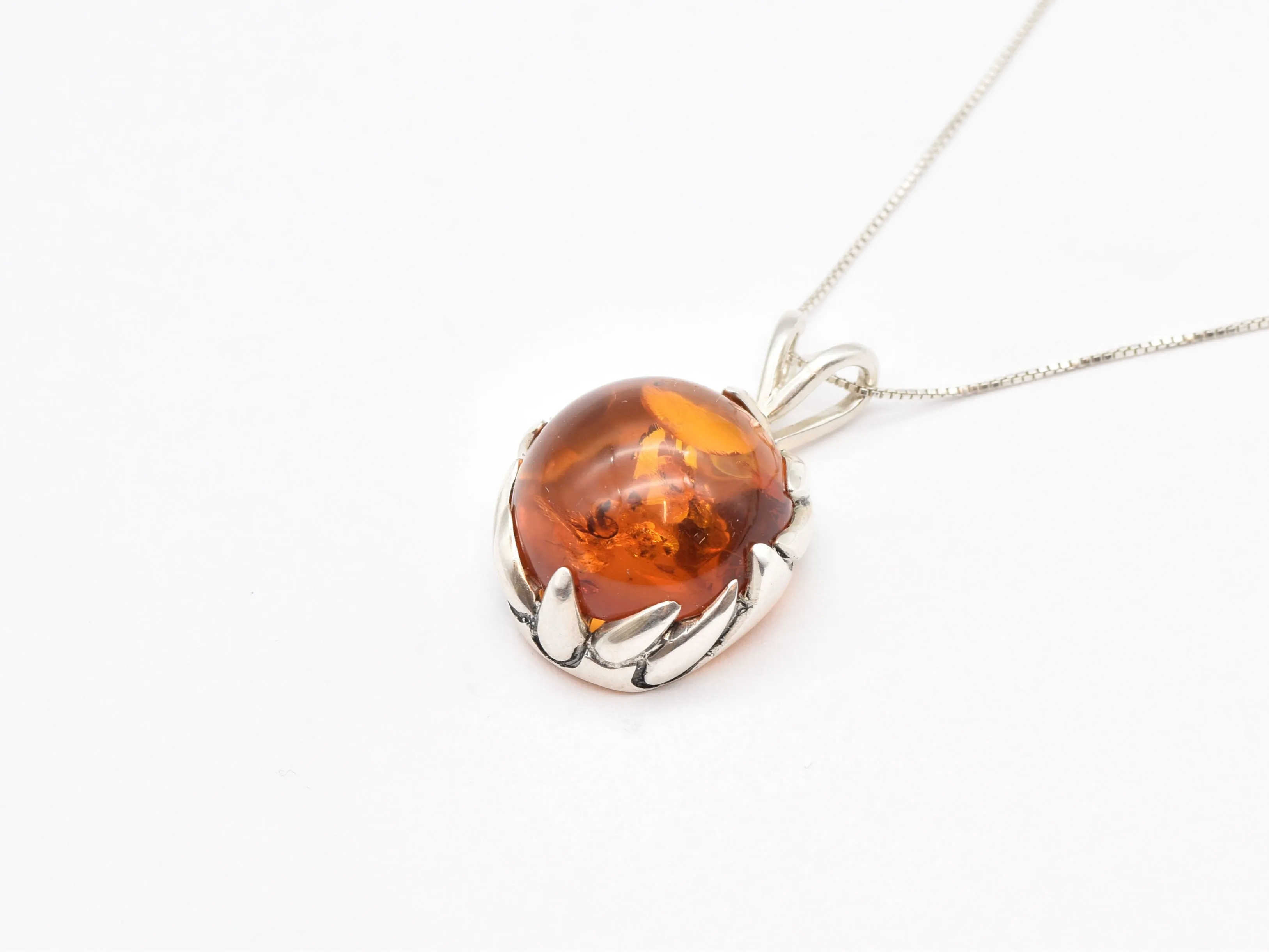 Amber Necklace - Boho Amber Necklace - Amber Statement Necklace