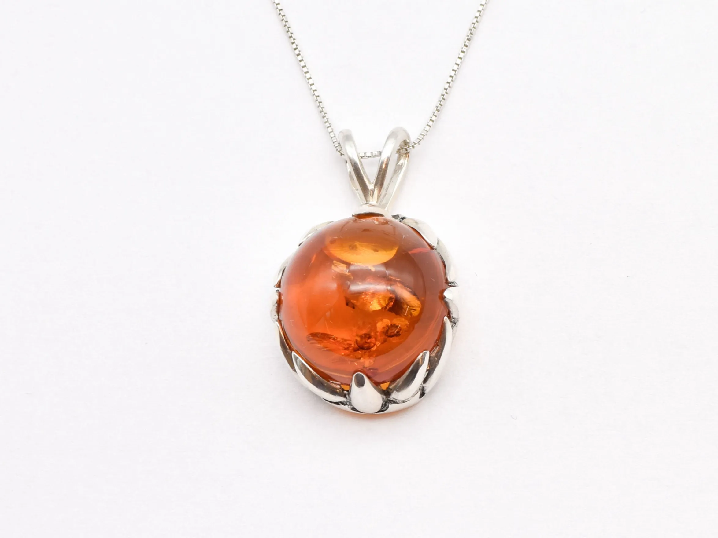 Amber Necklace - Boho Amber Necklace - Amber Statement Necklace
