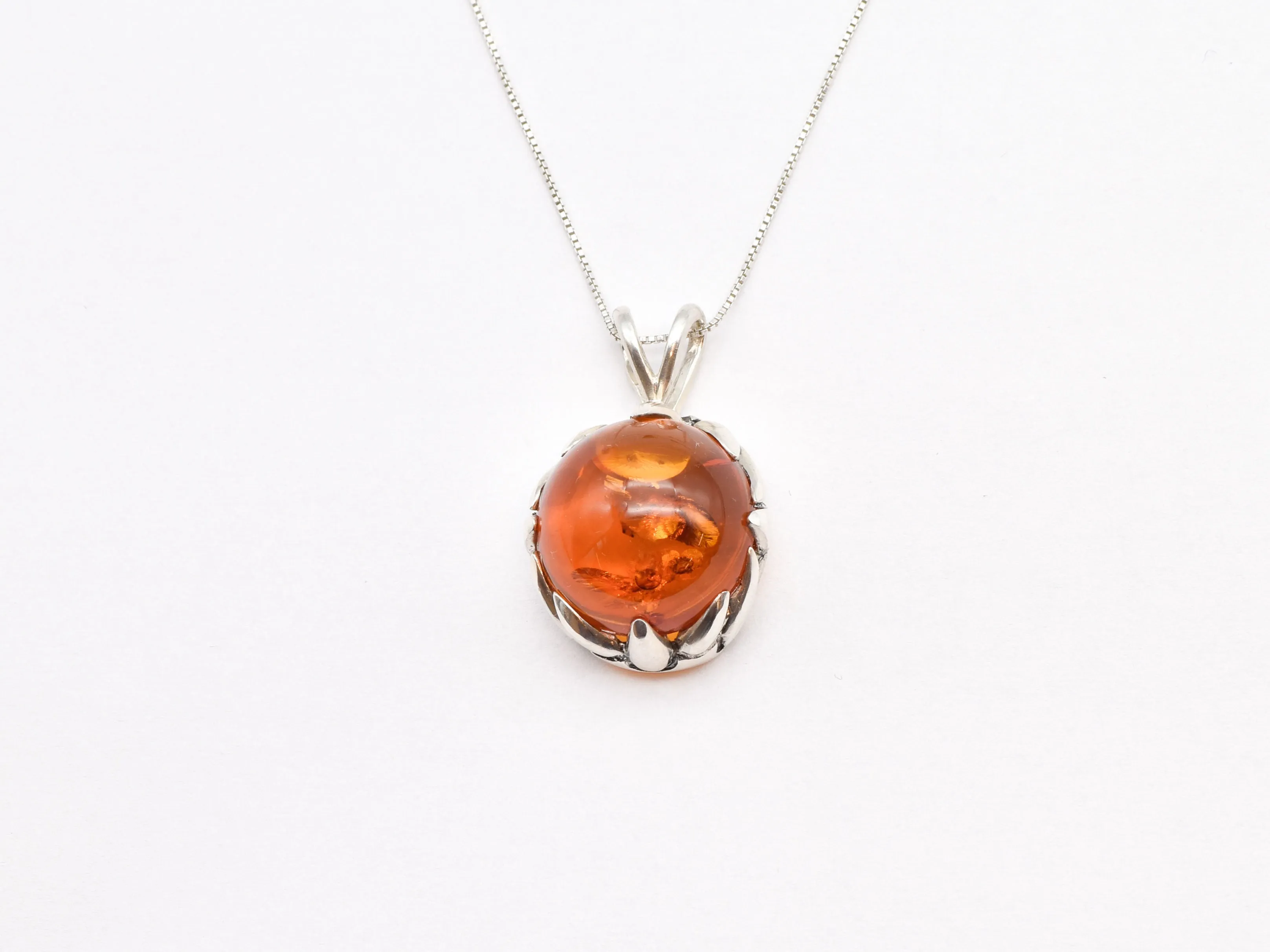 Amber Necklace - Boho Amber Necklace - Amber Statement Necklace