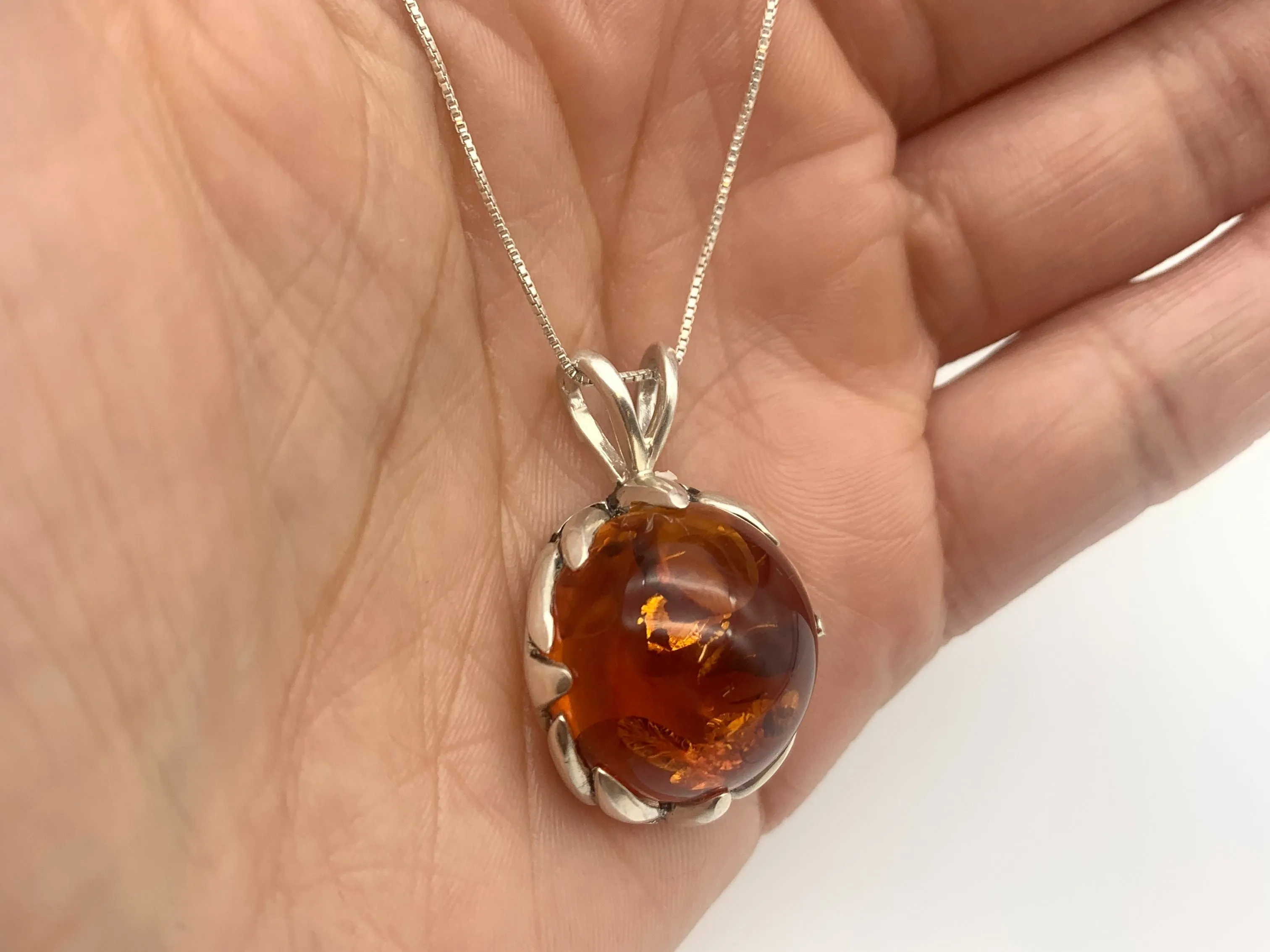 Amber Necklace - Boho Amber Necklace - Amber Statement Necklace