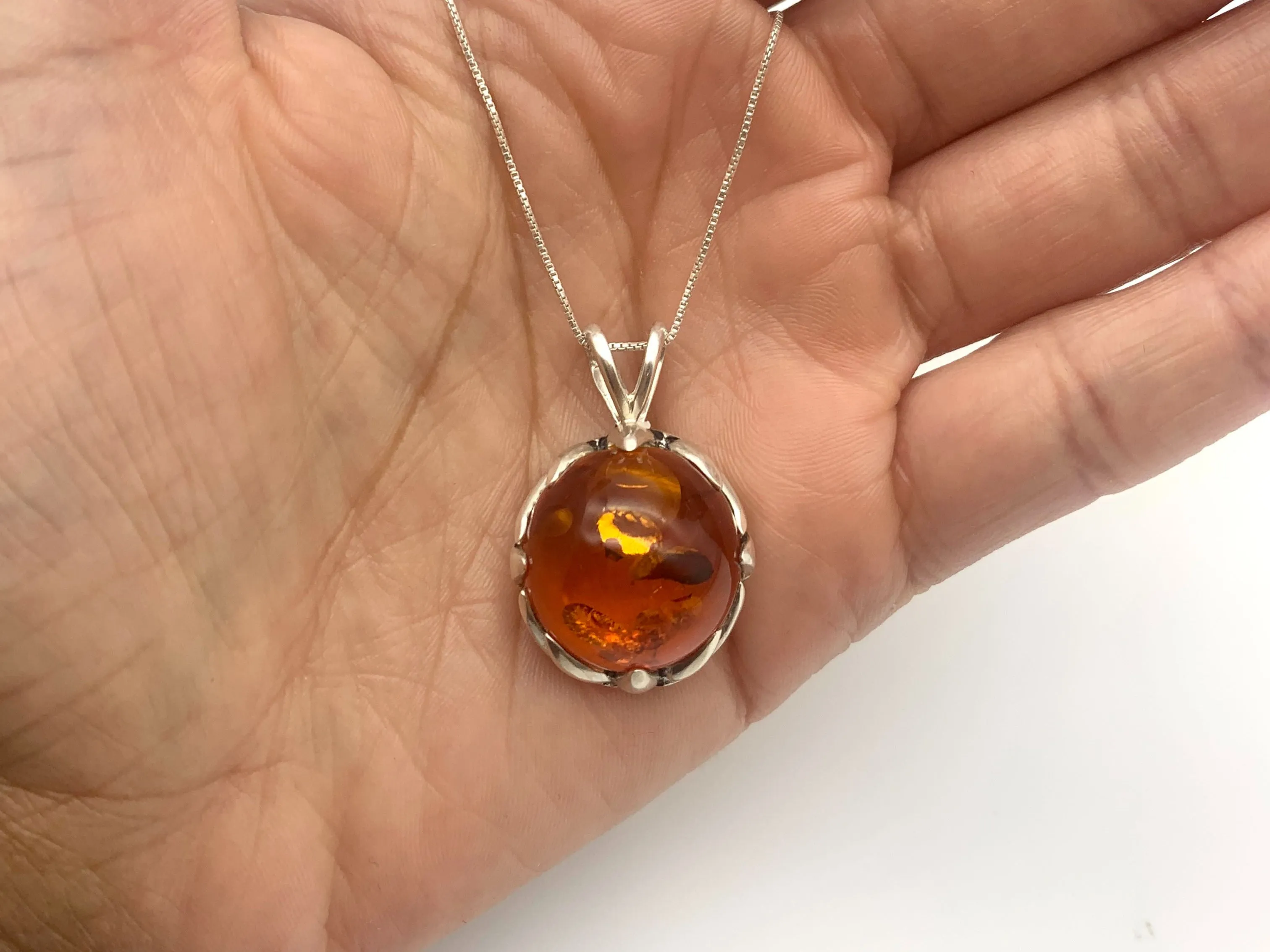Amber Necklace - Boho Amber Necklace - Amber Statement Necklace