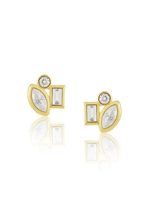 Amber Studs