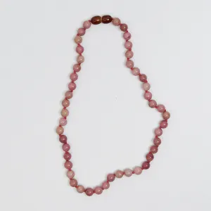 Berry Kids Necklace in Dusty Rose Rodochrosite by Nirrimis