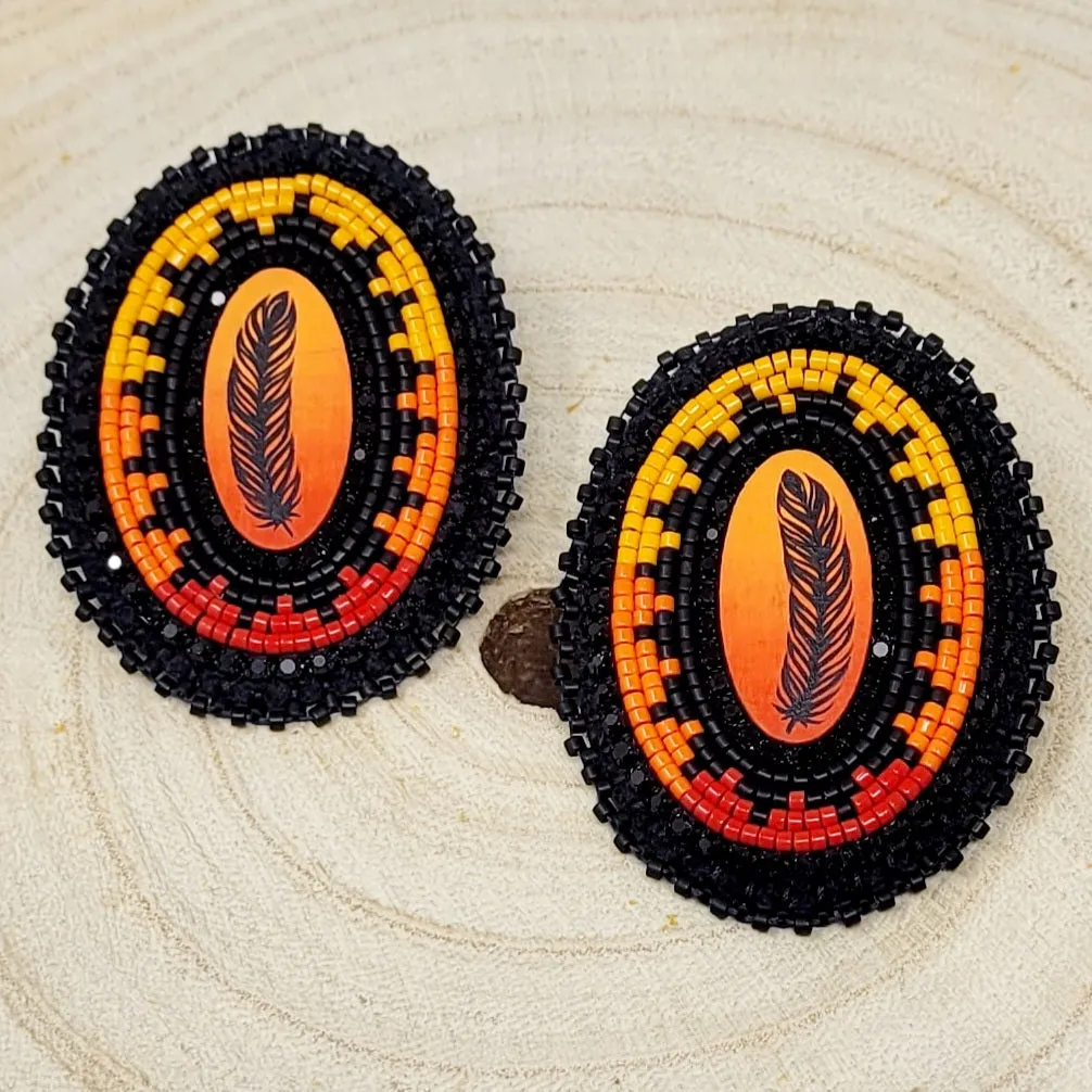 Beth Rose Designs Hand Painted Earrings