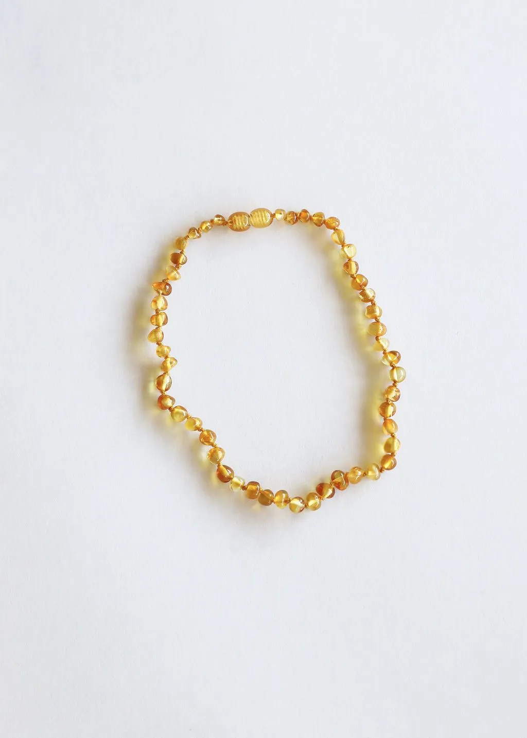 CanyonLeaf Kids Amber Necklace, Polished Honey