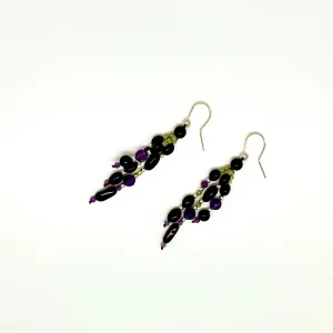 Cherry Color Baltic Amber Bead Earrings
