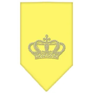 Crown Rhinestone Bandana Yellow Large