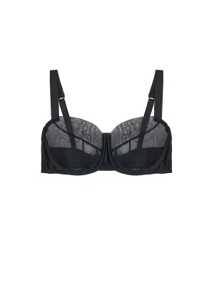 Fleur Du Jour Black Balcony Bra