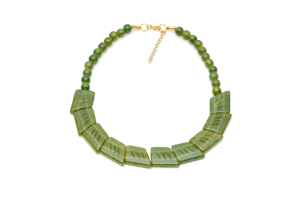 Golden Olive Fakelite Hair Barette