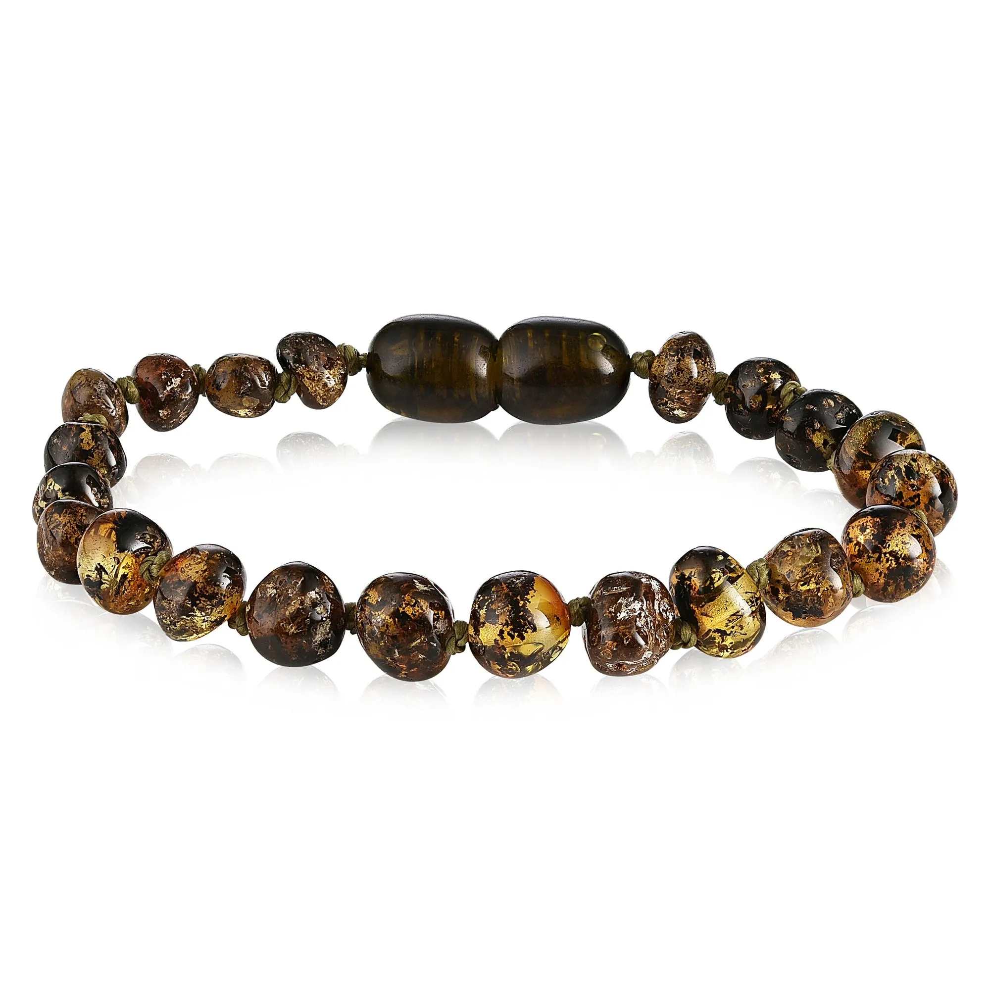Kids | Green Baltic Amber Bracelet