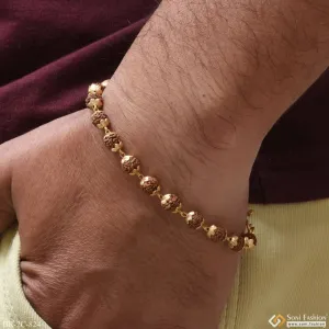 Latest Design High-quality Gold Plated Rudraksha Bracelet For Men - Style C824