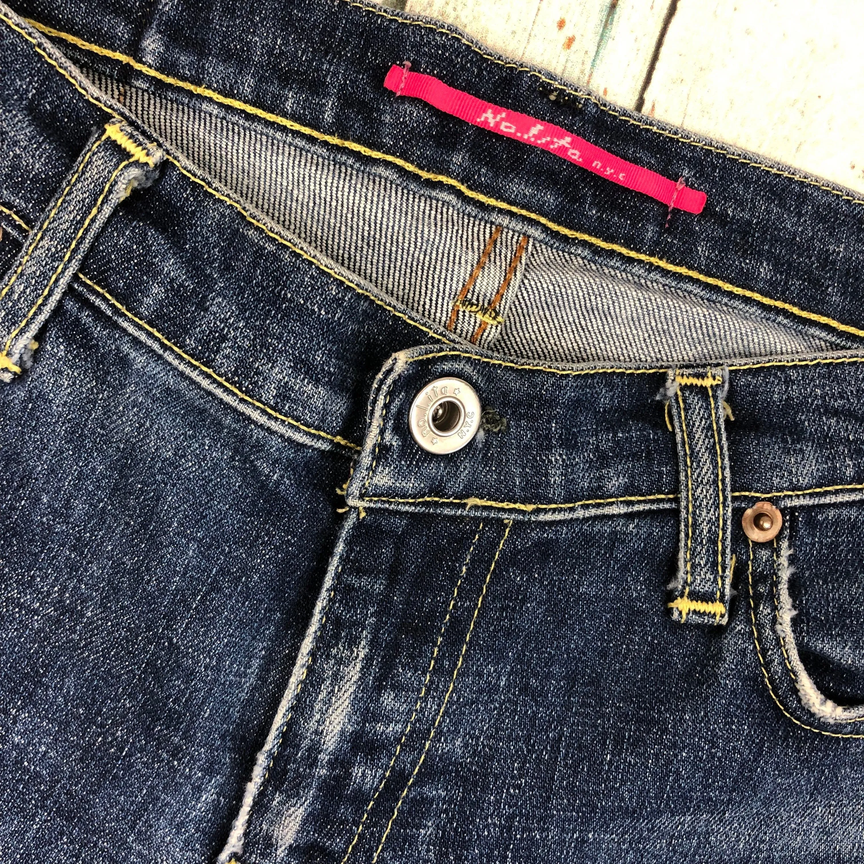 Nolita - Stunning Embellished Button Pocket Jeans  -Size 26