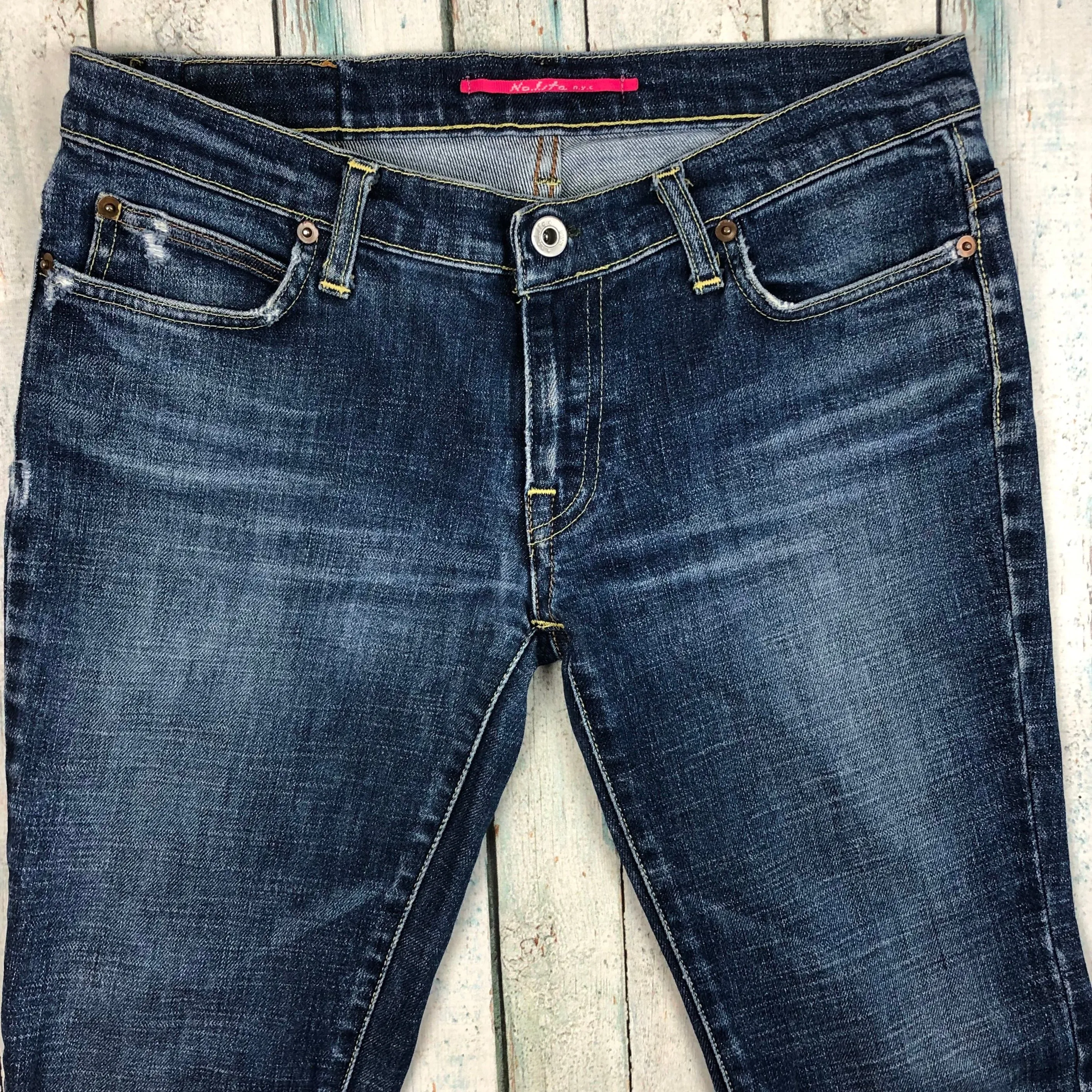 Nolita - Stunning Embellished Button Pocket Jeans  -Size 26