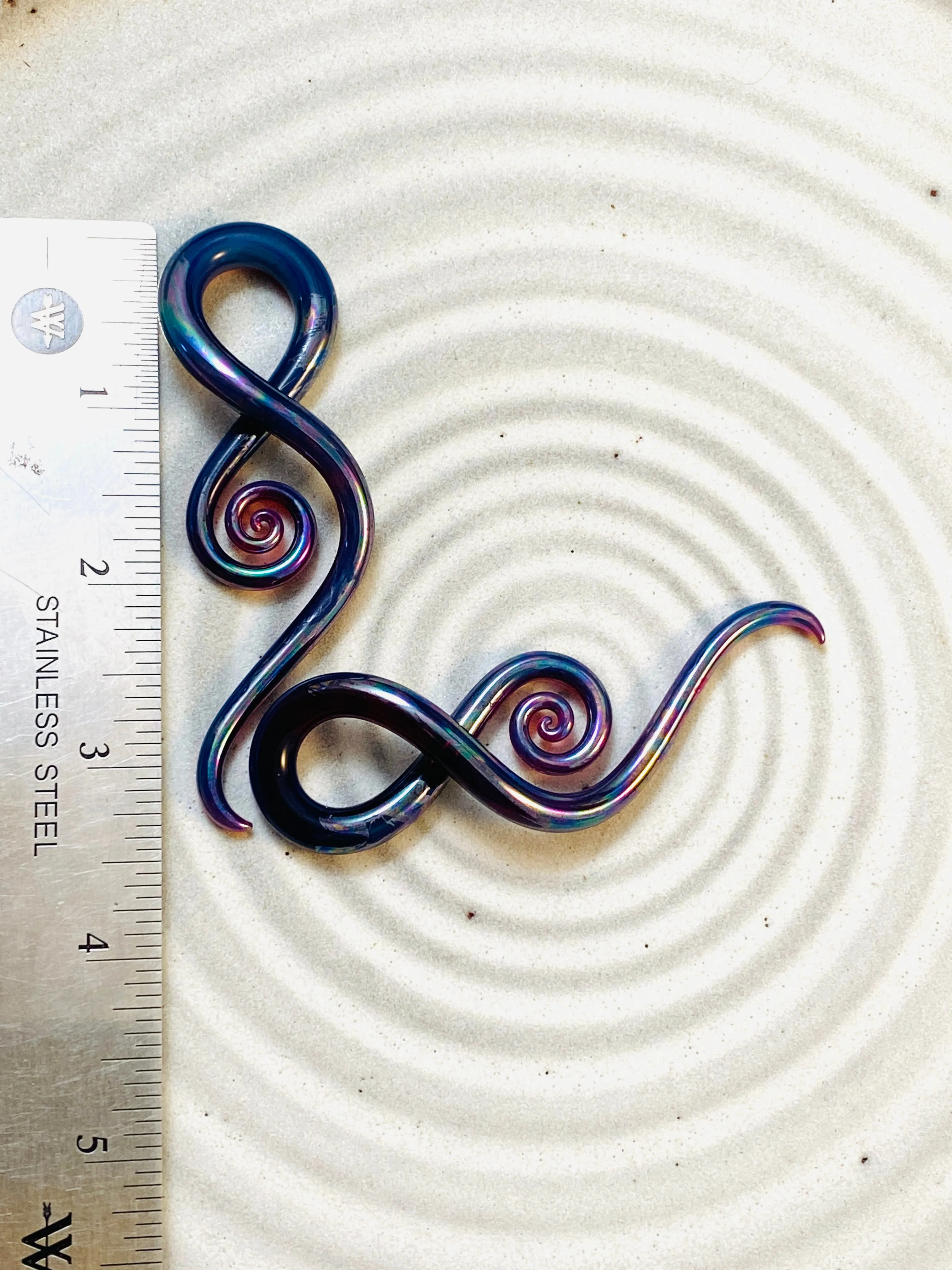 Oil Slick Peacock Amber | Squids | 10G - 0G