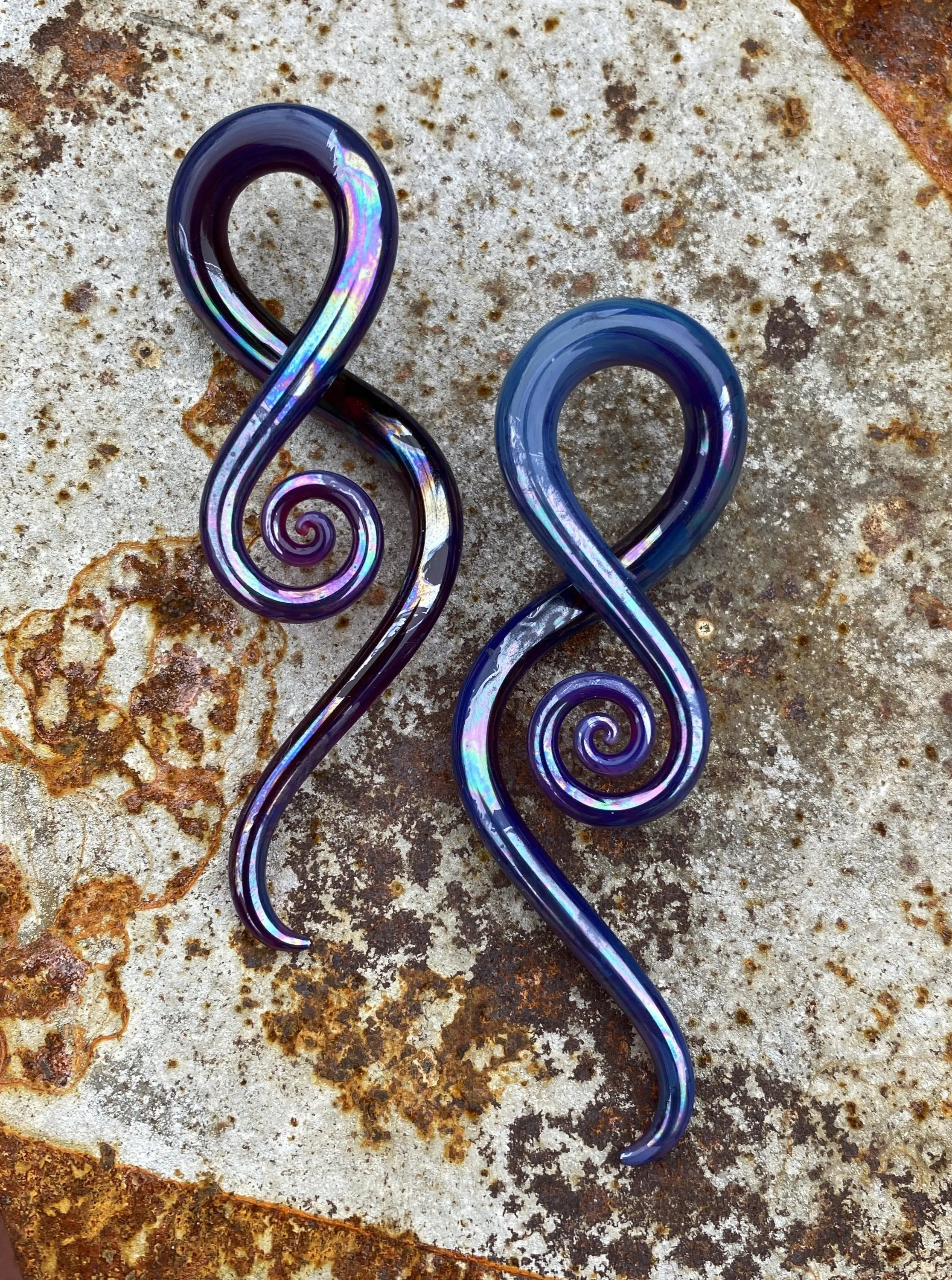 Oil Slick Peacock Amber | Squids | 10G - 0G