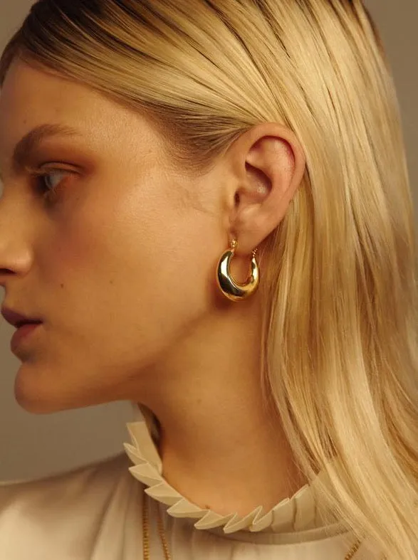 Reliquia Meridan Hoops in Gold