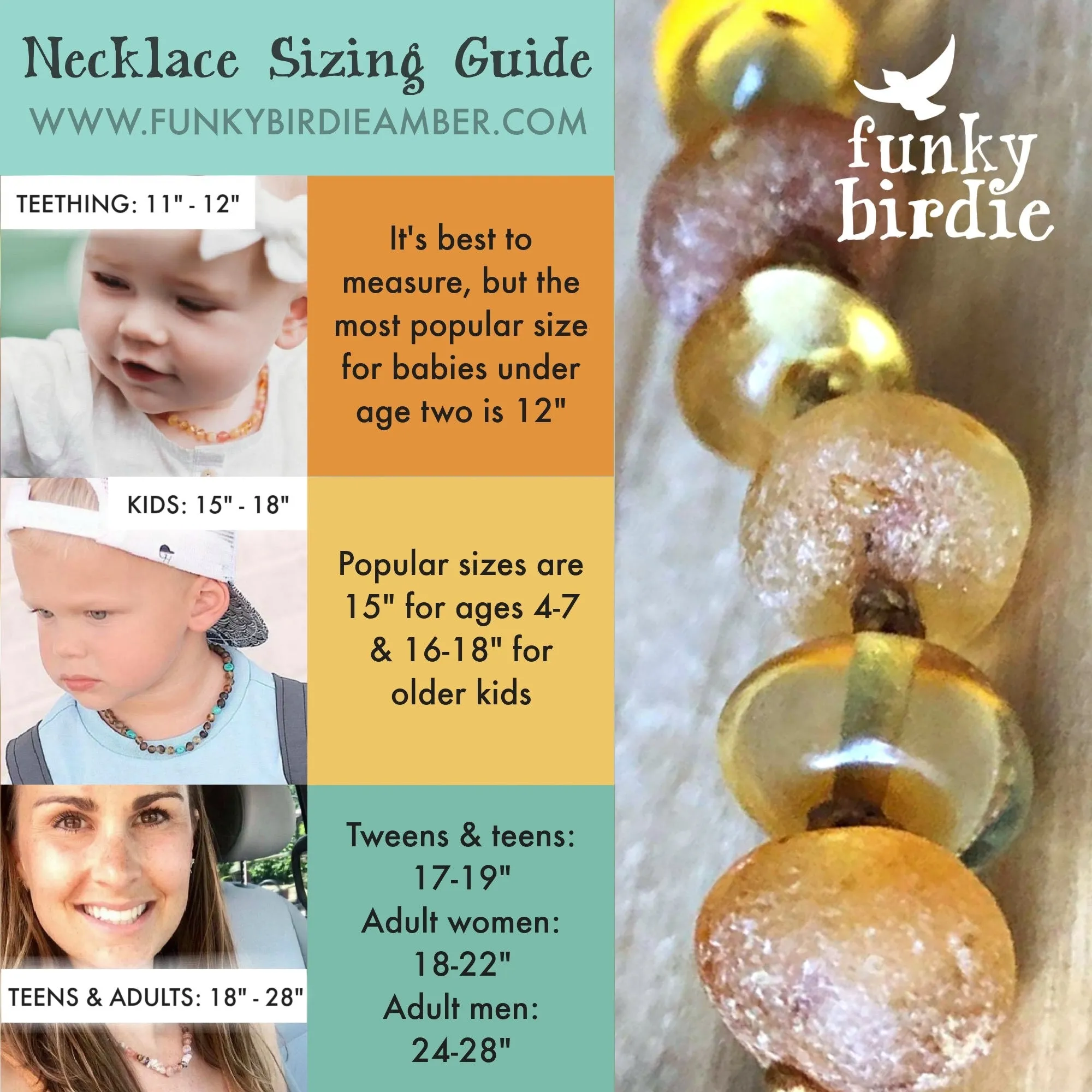 Retro Rainbow Teething Necklace