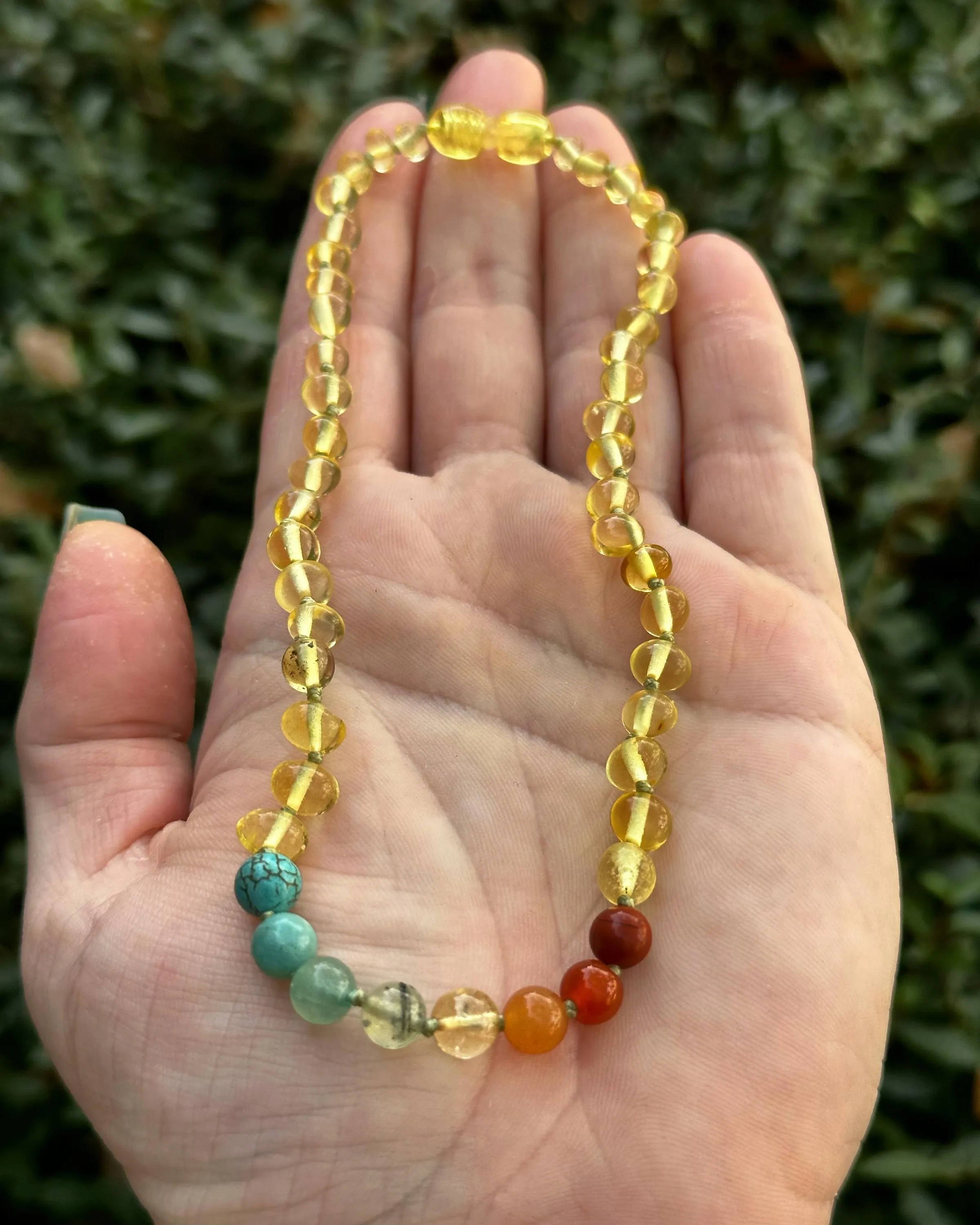 Retro Rainbow Teething Necklace