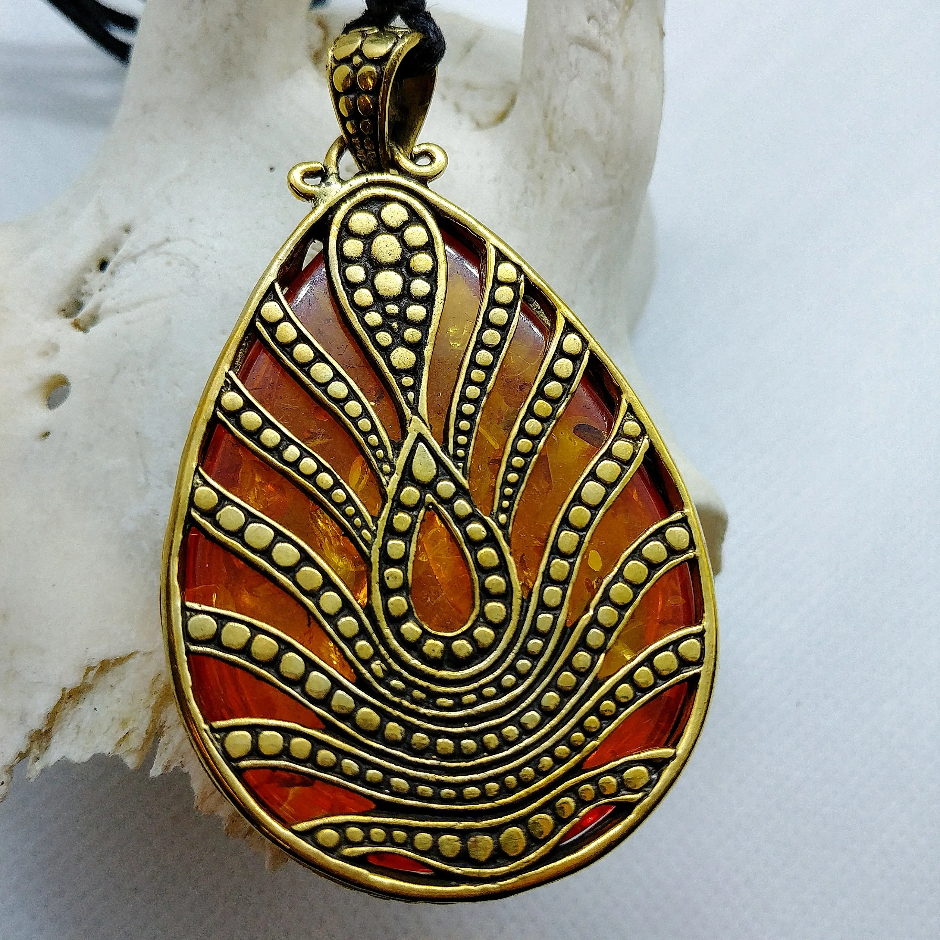 SALE! Synthetic Amber Necklace