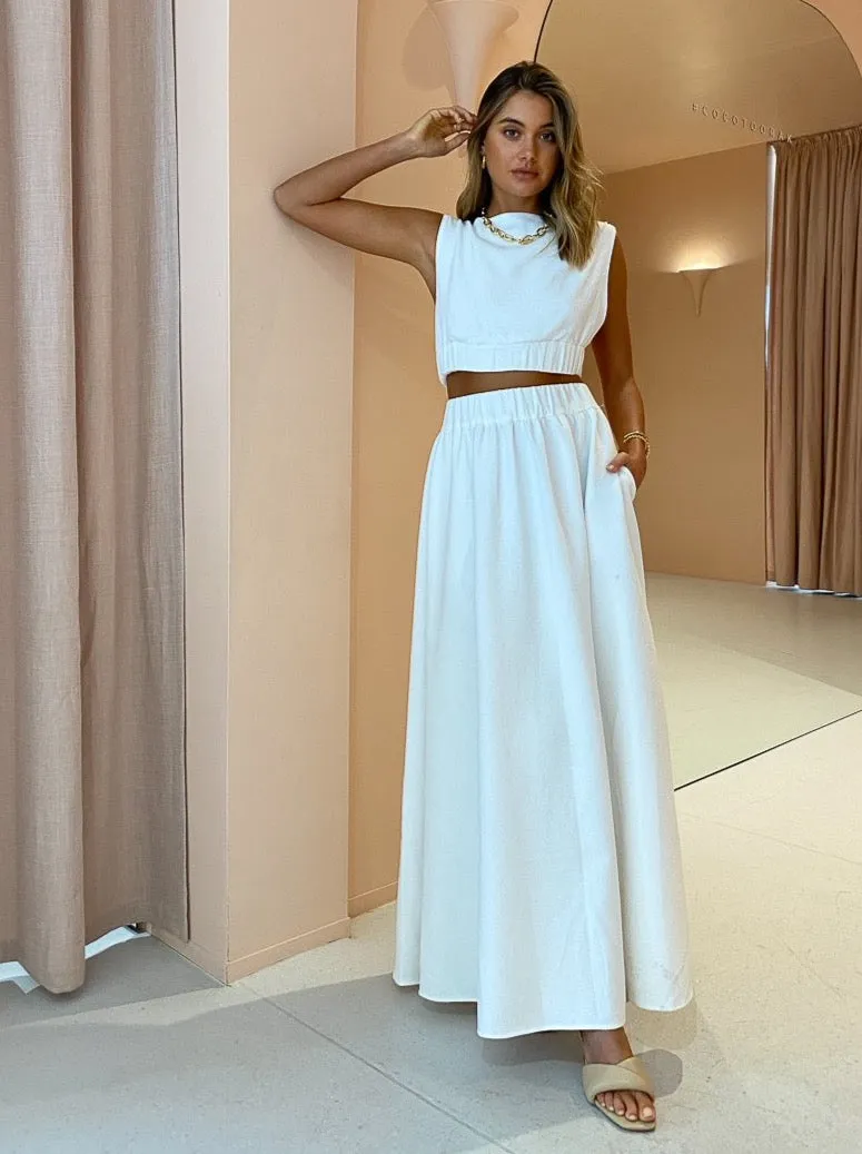 Sir Yves Low Back Top in Ivory