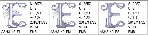 Stunning Swirls Monogram E