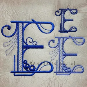 Stunning Swirls Monogram E
