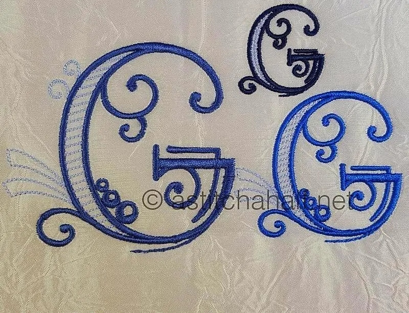 Stunning Swirls Monogram G