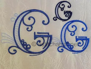 Stunning Swirls Monogram G
