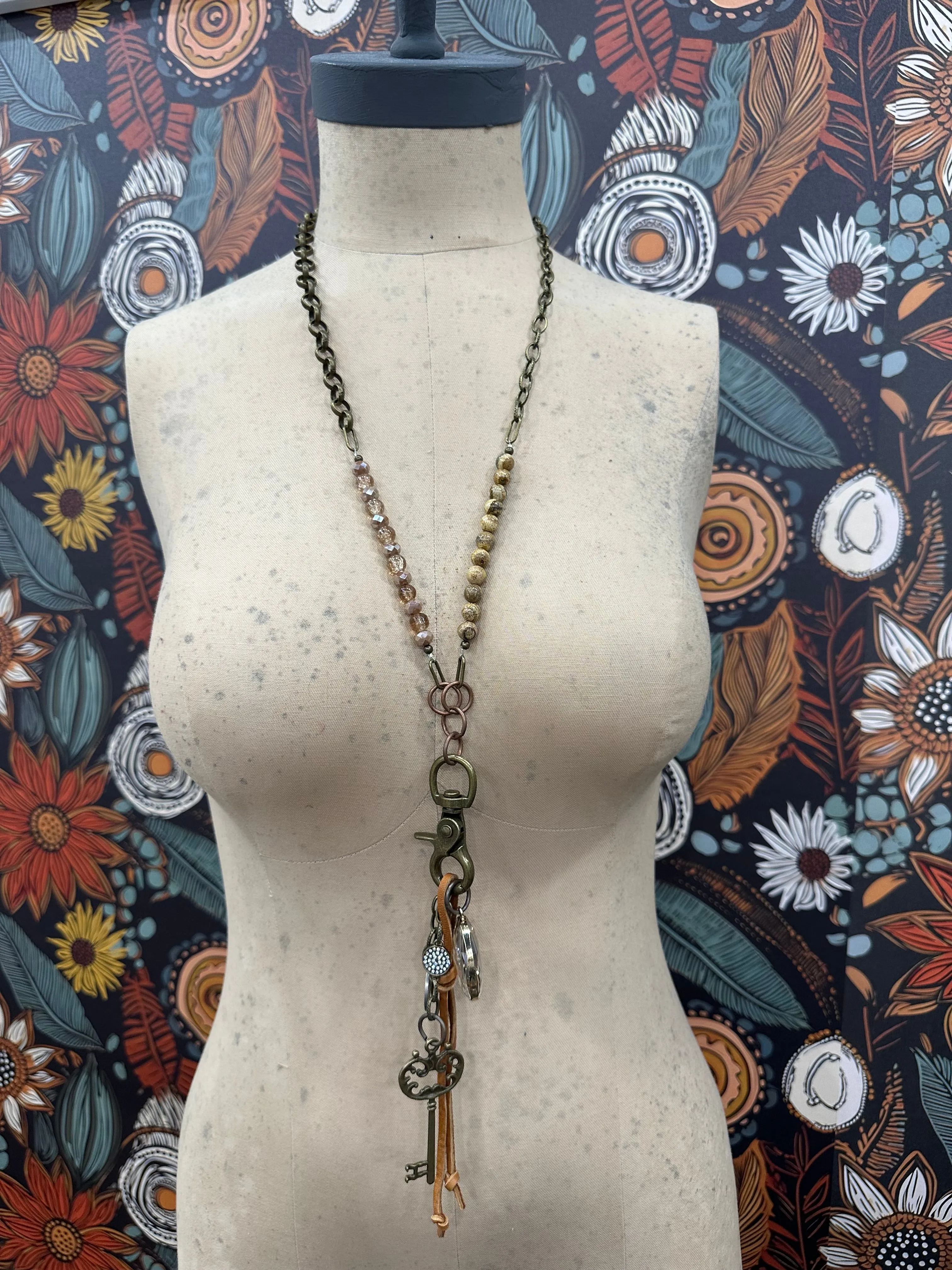 The Dutton Beaded Charm Necklace