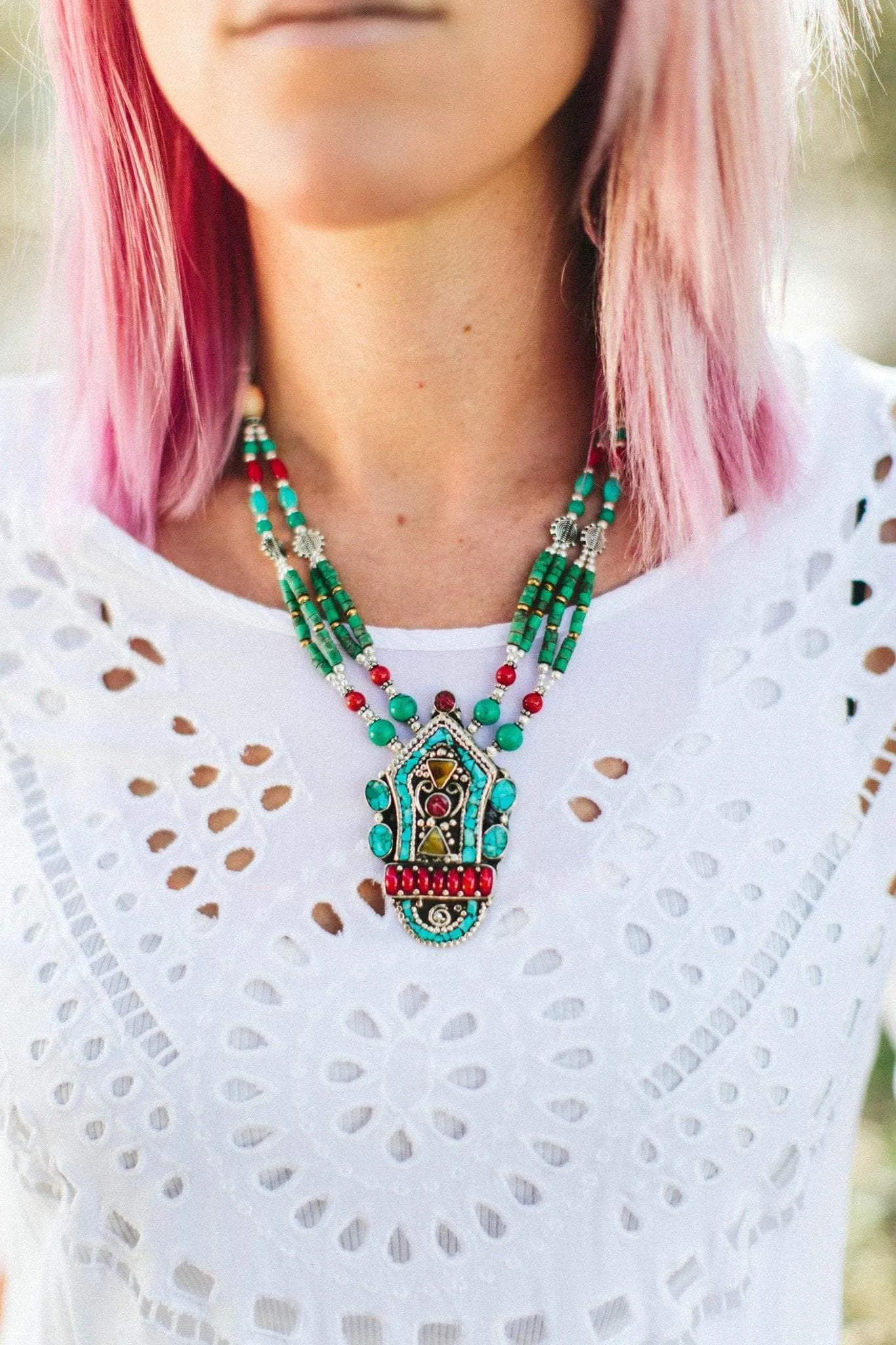 Tibetan Prosperity Traditional Necklace