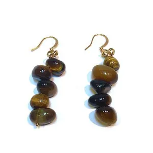 Tiger's Eye Cascade Earrings
