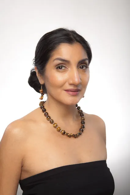 Tiger's Eye Cascade Earrings