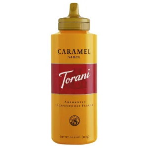 Torani Caramel Sauce Squeeze Bottle (16.5oz)